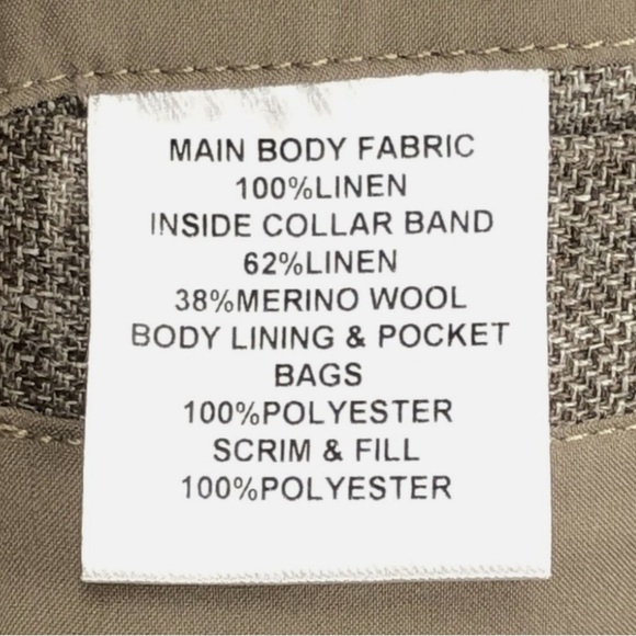 Peter Millar Crown Crafted Journeyman Linen Vest Men's Size Large Argil - Picture 6 of 12